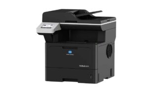 コニカミノルタ 多彩な機能を小型ボディーに凝縮 A4高速モノクロ複合機