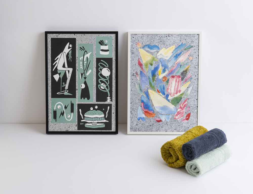 エプソン　オーガニックコットン端材をアートに再生「画像提供:丹青社 撮影:ライツ撮影事務所」