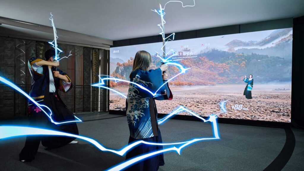 ブラザー　体験型アクティビティ「SAMURAI LEGEND（侍伝説）」の体験イメージ