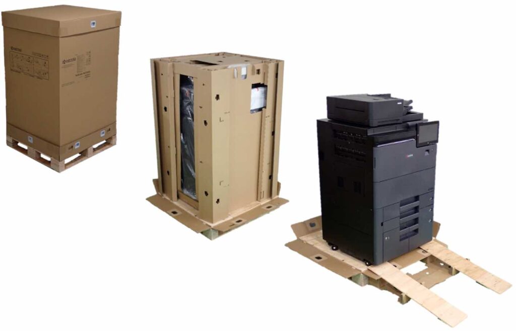 京セラDS「大型カラーA3複合機のユーザビリティ紙製包装」